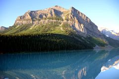 32 Fairview Mountain Reflected In Water Of Lake Louise Early Morning.jpg
